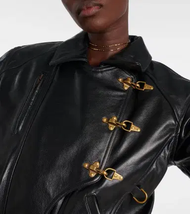 Isabel Marant Caitlyn belted leather jacket | Thumbnail 7 Isabel Marant Caitlyn belted leather jacket | Thumbnail 7