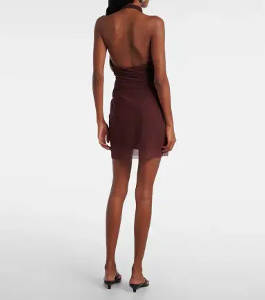 SIR Draped gathered jersey minidress | Thumbnail 2 SIR Draped gathered jersey minidress | Thumbnail 2