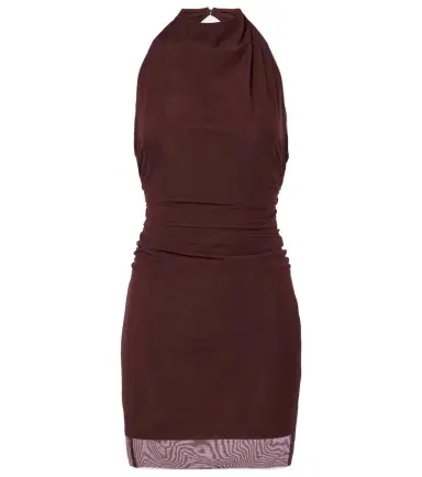 SIR Draped gathered jersey minidress | Thumbnail 1 SIR Draped gathered jersey minidress | Thumbnail 1