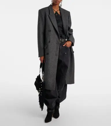 Isabel Marant Irene double-breasted virgin wool coat | Thumbnail 2 Isabel Marant Irene double-breasted virgin wool coat | Thumbnail 2