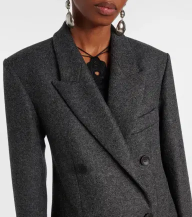 Isabel Marant Irene double-breasted virgin wool coat | Thumbnail 6 Isabel Marant Irene double-breasted virgin wool coat | Thumbnail 6