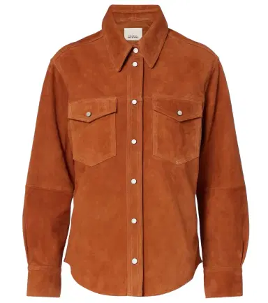 Isabel Marant Delcia suede shirt | Thumbnail 1 Isabel Marant Delcia suede shirt | Thumbnail 1