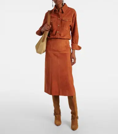 Isabel Marant Devy suede midi skirt | Thumbnail 2 Isabel Marant Devy suede midi skirt | Thumbnail 2