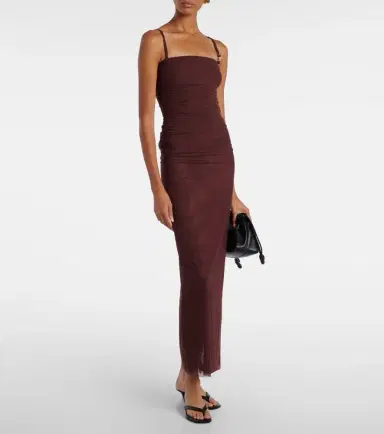 SIR High-rise jersey midi skirt | Thumbnail 3 SIR High-rise jersey midi skirt | Thumbnail 3
