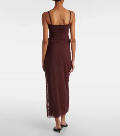 SIR High-rise jersey midi skirt | Thumbnail 4 SIR High-rise jersey midi skirt | Thumbnail 4