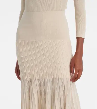 Isabel Marant Ezra pleated semi-sheer crêpe skirt | Thumbnail 4 Isabel Marant Ezra pleated semi-sheer crêpe skirt | Thumbnail 4
