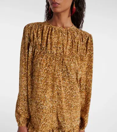 Isabel Marant Sally printed silk-blend blouse | Thumbnail 6 Isabel Marant Sally printed silk-blend blouse | Thumbnail 6