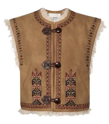 Marant Etoile Clemencia embroidered vest | Thumbnail 1 Marant Etoile Clemencia embroidered vest | Thumbnail 1