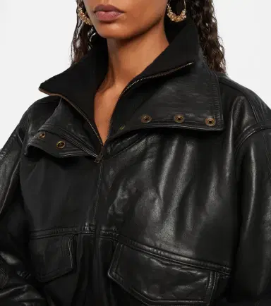 Isabel Marant Dorry oversized leather jacket | Thumbnail 4 Isabel Marant Dorry oversized leather jacket | Thumbnail 4