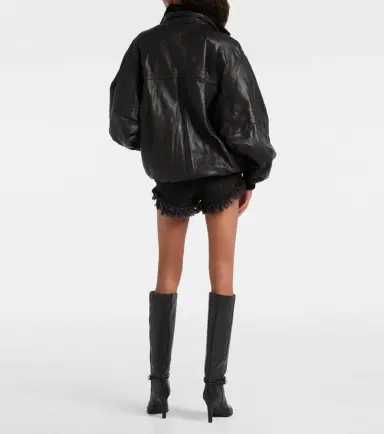 Isabel Marant Dorry oversized leather jacket | Thumbnail 5 Isabel Marant Dorry oversized leather jacket | Thumbnail 5