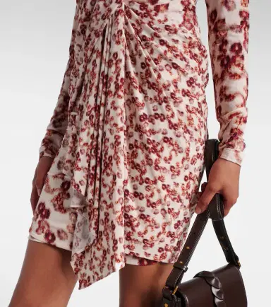 Isabel Marant Georgia draped printed minidress | Thumbnail 5 Isabel Marant Georgia draped printed minidress | Thumbnail 5