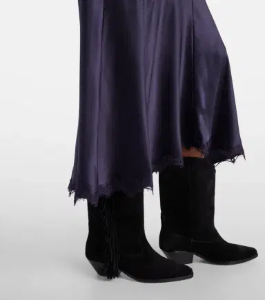 Isabel Marant Jadelia silk-blend satin midi dress | Thumbnail 2 Isabel Marant Jadelia silk-blend satin midi dress | Thumbnail 2