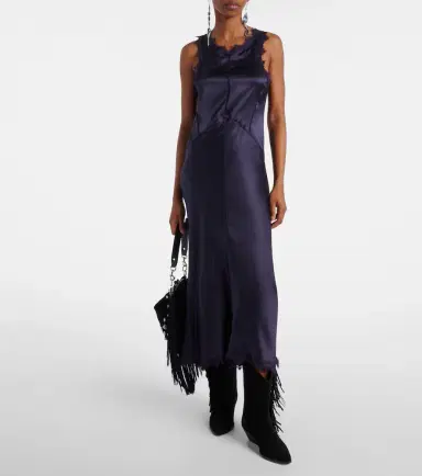 Isabel Marant Jadelia silk-blend satin midi dress | Thumbnail 5 Isabel Marant Jadelia silk-blend satin midi dress | Thumbnail 5