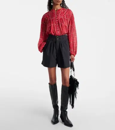 Marant Etoile Danica cotton-blend Bermuda shorts | Thumbnail 3 Marant Etoile Danica cotton-blend Bermuda shorts | Thumbnail 3