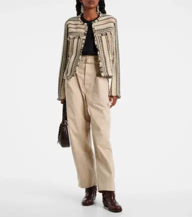 Marant Etoile Izaria cotton and wool-blend jacket | Thumbnail 2 Marant Etoile Izaria cotton and wool-blend jacket | Thumbnail 2