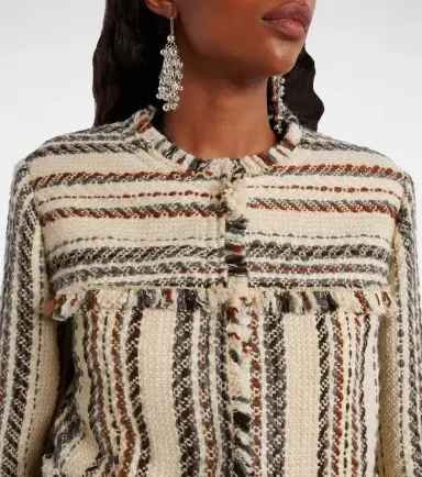 Marant Etoile Izaria cotton and wool-blend jacket | Thumbnail 4 Marant Etoile Izaria cotton and wool-blend jacket | Thumbnail 4