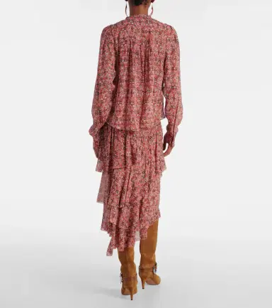 Marant Etoile Neolin printed crêpe blouse | Thumbnail 5 Marant Etoile Neolin printed crêpe blouse | Thumbnail 5