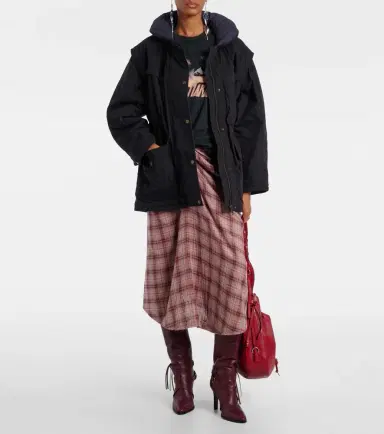 Marant Etoile Damone hooded cotton-blend jacket | Thumbnail 3 Marant Etoile Damone hooded cotton-blend jacket | Thumbnail 3