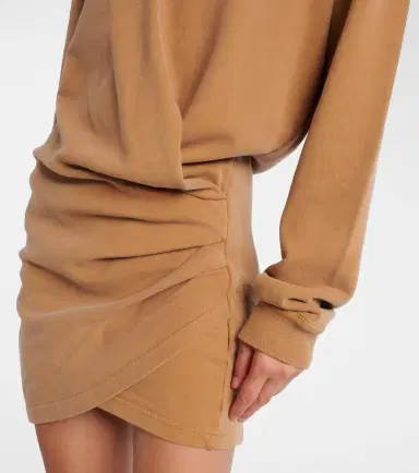 Marant Étoile Pipper gathered cotton sweatshirt dress | Thumbnail 2 Marant Étoile Pipper gathered cotton sweatshirt dress | Thumbnail 2