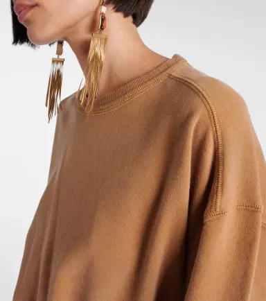 Marant Étoile Pipper gathered cotton sweatshirt dress | Thumbnail 3 Marant Étoile Pipper gathered cotton sweatshirt dress | Thumbnail 3
