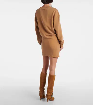 Marant Étoile Pipper gathered cotton sweatshirt dress | Thumbnail 6 Marant Étoile Pipper gathered cotton sweatshirt dress | Thumbnail 6