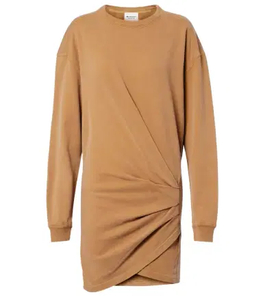 Marant Étoile Pipper gathered cotton sweatshirt dress | Thumbnail 1 Marant Étoile Pipper gathered cotton sweatshirt dress | Thumbnail 1