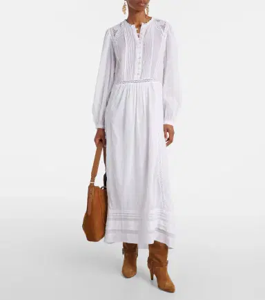 Marant Étoile Gisela lace-trimmed cotton maxi dress | Thumbnail 5 Marant Étoile Gisela lace-trimmed cotton maxi dress | Thumbnail 5
