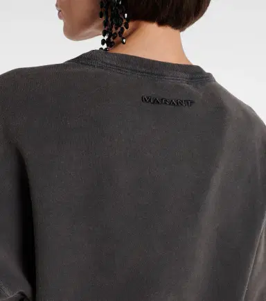Marant Étoile Pipper gathered cotton sweatshirt dress | Thumbnail 4 Marant Étoile Pipper gathered cotton sweatshirt dress | Thumbnail 4