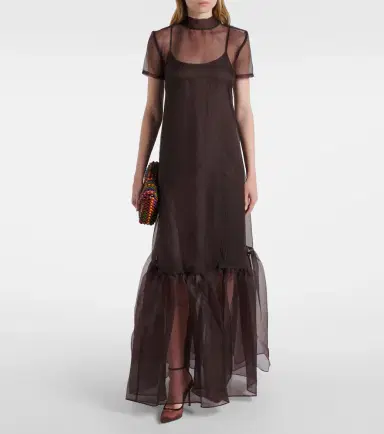 Staud Calluna organza maxi dress | Thumbnail 2 Staud Calluna organza maxi dress | Thumbnail 2