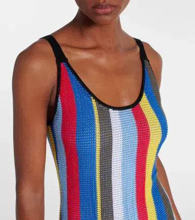 Staud Jessica striped crochet midi dress | Thumbnail 2 Staud Jessica striped crochet midi dress | Thumbnail 2
