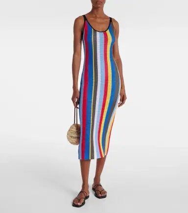 Staud Jessica striped crochet midi dress | Thumbnail 4 Staud Jessica striped crochet midi dress | Thumbnail 4