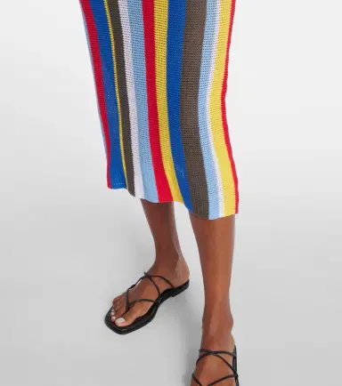 Staud Jessica striped crochet midi dress | Thumbnail 5 Staud Jessica striped crochet midi dress | Thumbnail 5