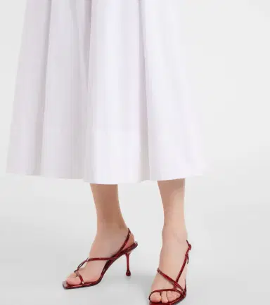 Staud Wells pleated midi dress | Thumbnail 5 Staud Wells pleated midi dress | Thumbnail 5