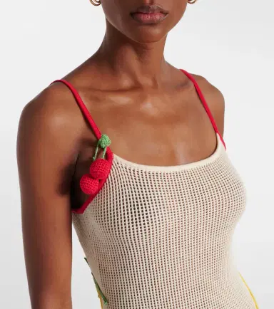 Staud Adeline crochet cotton beach dress | Thumbnail 3 Staud Adeline crochet cotton beach dress | Thumbnail 3