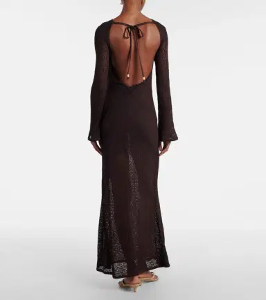 Staud Vera knitted open-back maxi dress | Thumbnail 4 Staud Vera knitted open-back maxi dress | Thumbnail 4