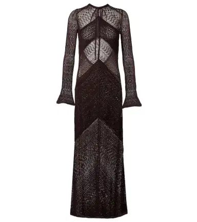 Staud Vera knitted open-back maxi dress | Thumbnail 1 Staud Vera knitted open-back maxi dress | Thumbnail 1