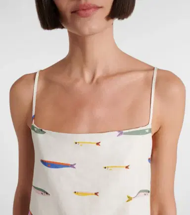 Staud Laura printed cotton minidress | Thumbnail 4 Staud Laura printed cotton minidress | Thumbnail 4