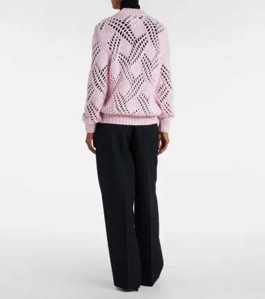Jil Sander Lace-trimmed virgin wool sweater | Thumbnail 3 Jil Sander Lace-trimmed virgin wool sweater | Thumbnail 3