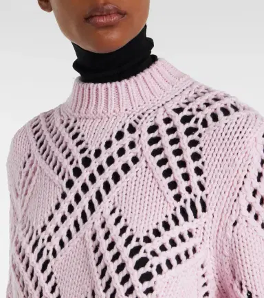 Jil Sander Lace-trimmed virgin wool sweater | Thumbnail 6 Jil Sander Lace-trimmed virgin wool sweater | Thumbnail 6