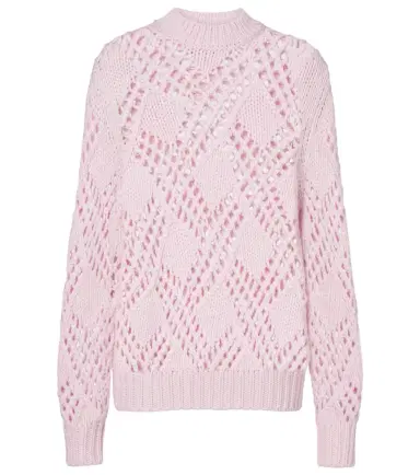 Jil Sander Lace-trimmed virgin wool sweater | Thumbnail 1 Jil Sander Lace-trimmed virgin wool sweater | Thumbnail 1