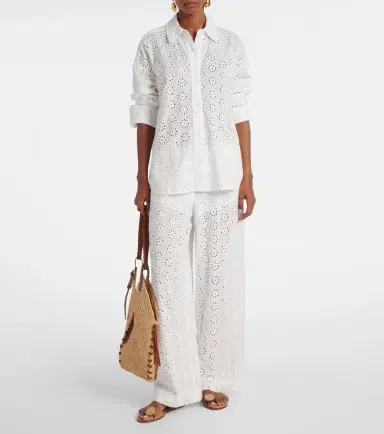 Staud Colton eyelet cotton shirt | Thumbnail 2 Staud Colton eyelet cotton shirt | Thumbnail 2