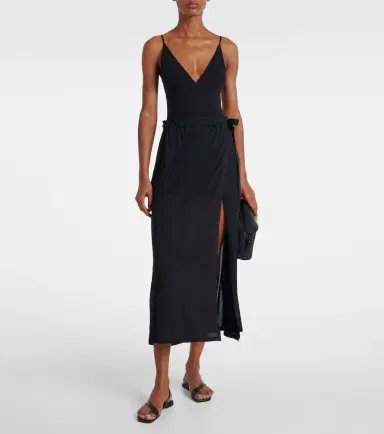 Toteme Cotton and silk midi skirt | Thumbnail 2 Toteme Cotton and silk midi skirt | Thumbnail 2