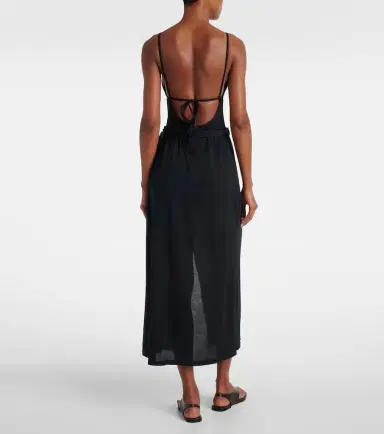 Toteme Cotton and silk midi skirt | Thumbnail 3 Toteme Cotton and silk midi skirt | Thumbnail 3