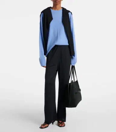 Toteme Cotton and silk straight pants | Thumbnail 2 Toteme Cotton and silk straight pants | Thumbnail 2