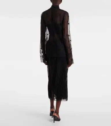 Toteme Embroidered tulle blouse | Thumbnail 5 Toteme Embroidered tulle blouse | Thumbnail 5