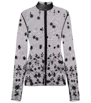 Toteme Embroidered tulle blouse | Thumbnail 1 Toteme Embroidered tulle blouse | Thumbnail 1
