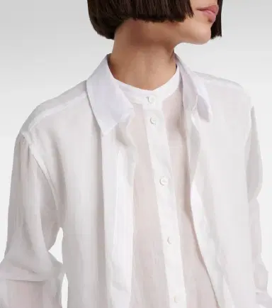Toteme Layered ramie voile shirt | Thumbnail 3 Toteme Layered ramie voile shirt | Thumbnail 3