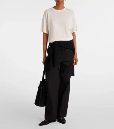 Toteme Semi-sheer T-shirt | Thumbnail 2 Toteme Semi-sheer T-shirt | Thumbnail 2