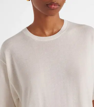 Toteme Semi-sheer T-shirt | Thumbnail 4 Toteme Semi-sheer T-shirt | Thumbnail 4