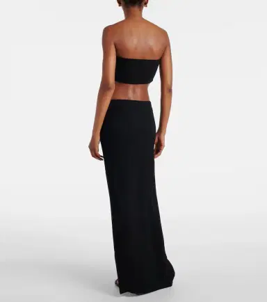 TOTEME Side-slit crêpe maxi skirt | Thumbnail 3 TOTEME Side-slit crêpe maxi skirt | Thumbnail 3